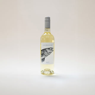 white wine bottle on a white background