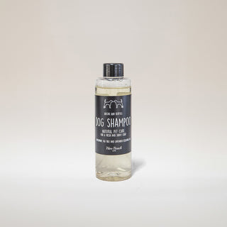 natural dog shampoo bottle
