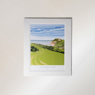 golden cap dorset art print
