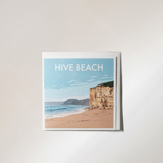 hive beach greetings card