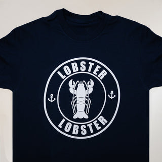 Hive Beach Café Lobster Long Sleeve Crewneck Sweater – Navy Blue