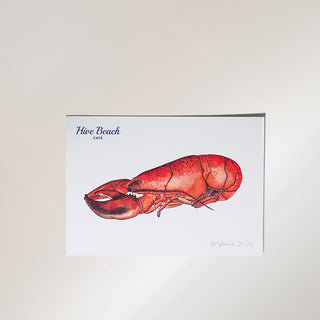 Hive Beach Cafe Seafood Postcard