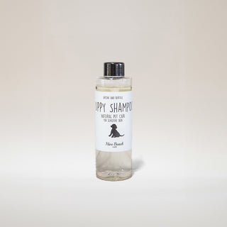 natural shampoo for puppies bottle