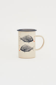Large Fish Print Mug