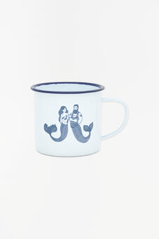 Enamel Mermaid Design Mug