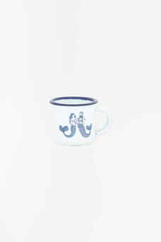 Mini Enamel Mermaid Design Mug